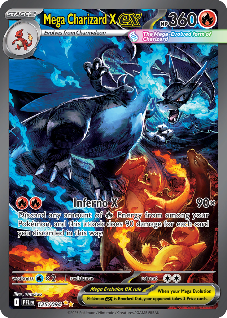 Mega Charizard X ex — Phantasmal Flames #125
